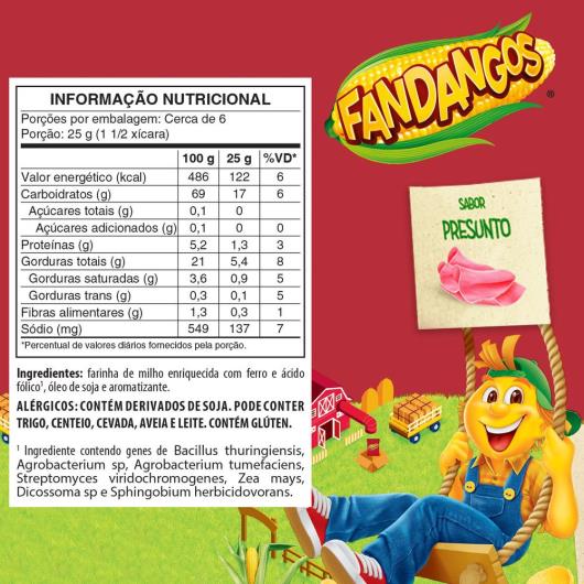 Salgadinho Presunto Elma Chips Fandangos 160G - Imagem em destaque
