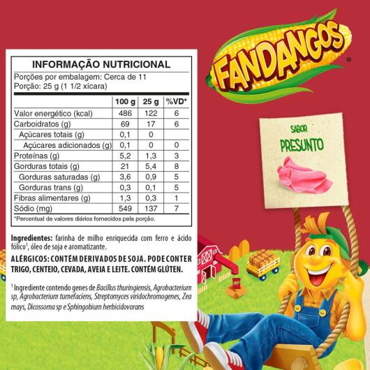 Salgadinho Presunto Elma Chips Fandangos 270G - Imagem em destaque