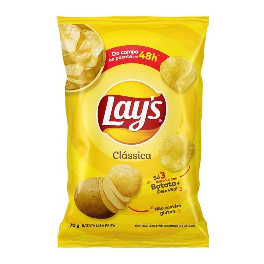 Batata Frita Lisa Clássica Lays 70G - Imagem em destaque