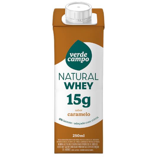 Shake Verde Campo Natural Whey Caramelo 14g de Proteínas 250ml - Imagem em destaque
