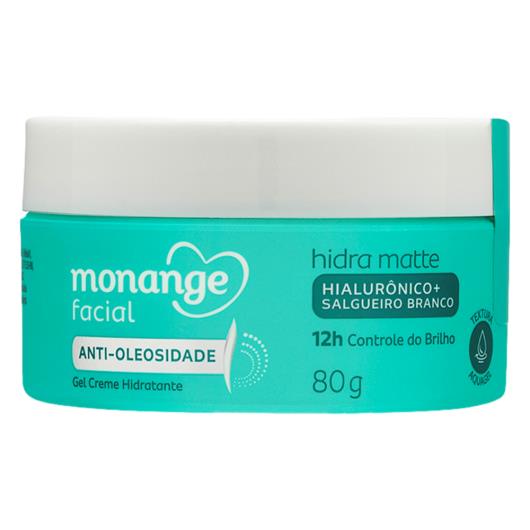 Gel Creme Hidratante Efeito Matte Facial Monange Pote 80g - Imagem em destaque