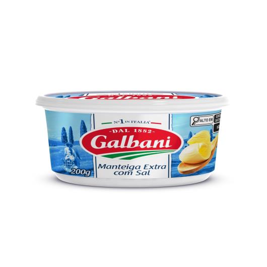 Manteiga Extra com Sal Galbani Pote 200g - Imagem em destaque