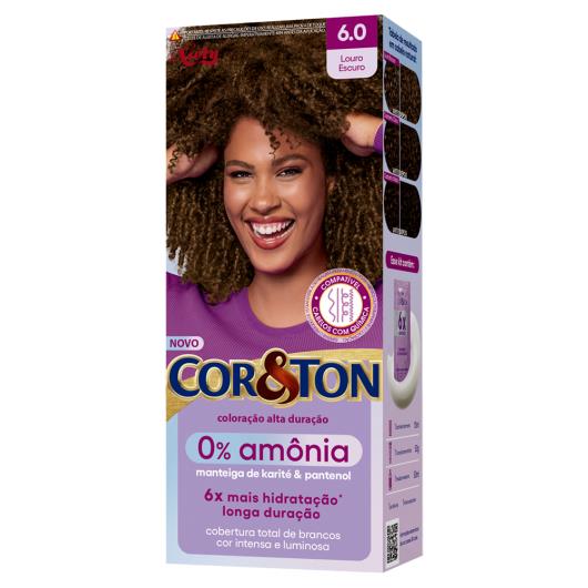 Kit Coloração Creme 6.0 Louro Escuro Niely Cor&Ton 0% Amônia - Imagem em destaque