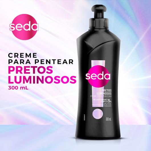 Creme para pentear pretos luminosos brilho e hidratação Seda 300ml - Imagem em destaque