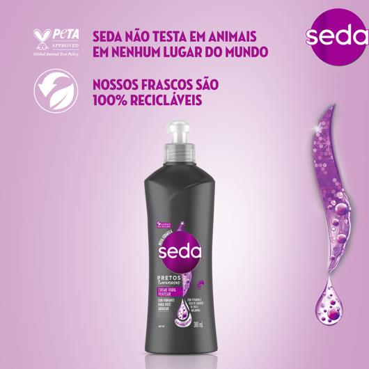 Creme para Pentear Seda Pretos Luminosos Frasco 300ml - Imagem em destaque