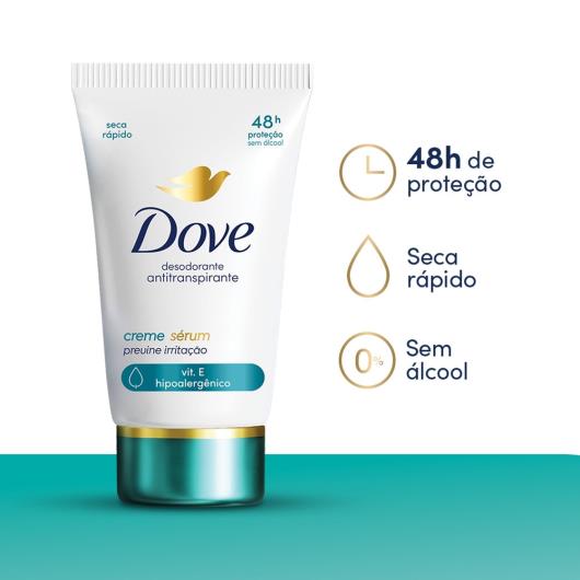 Antitranspirante Creme Sérum Previne Irritação Dove 50g - Imagem em destaque