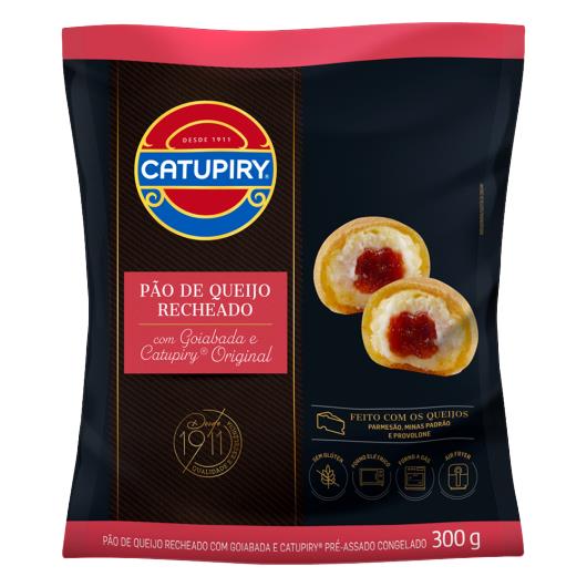 Pão de Queijo Congelado Recheio Goiabada e Catupiry Original Pacote 300g - Imagem em destaque