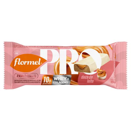 Barra de Proteína Doce de Leite Flormel Pro Whey + Colágeno Pacote 35g - Imagem em destaque