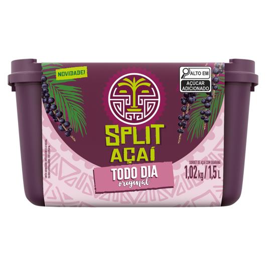 Sorbet Açaí com Guaraná Original Split Açaí Todo Dia Pote 1,5l - Imagem em destaque
