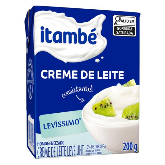 Creme de Leite UHT Levíssimo Homogeneizado Itambé Caixa 200g - Imagem em destaque
