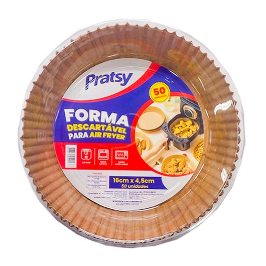 Forma Descartável Para Air Fryer Pratsy 16cm X 4,5cm 50 Unidades - Imagem em destaque
