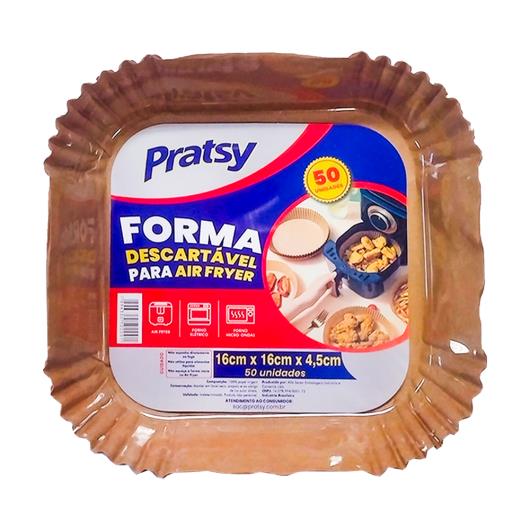 Forma Descartável Para Air Fryer Pratsy 16cm X 16xm 50 Unidades - Imagem em destaque