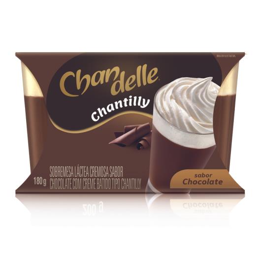 Sobremesa Láctea com Chantilly Chocolate Chandelle Bandeja 180g 2 Unidades - Imagem em destaque