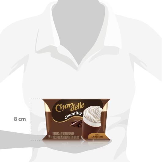 Sobremesa Láctea com Chantilly Chocolate Chandelle Bandeja 180g 2 Unidades - Imagem em destaque