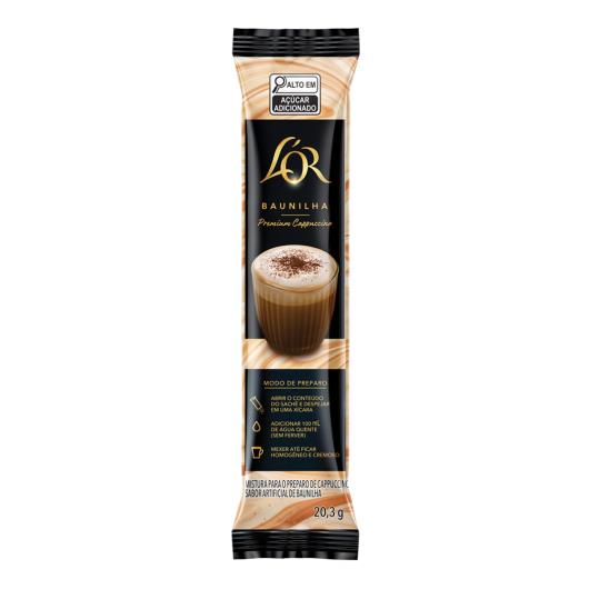 Cappuccino Solúvel Baunilha L'or Premium Caixa 162,4g 8 Unidades - Imagem em destaque