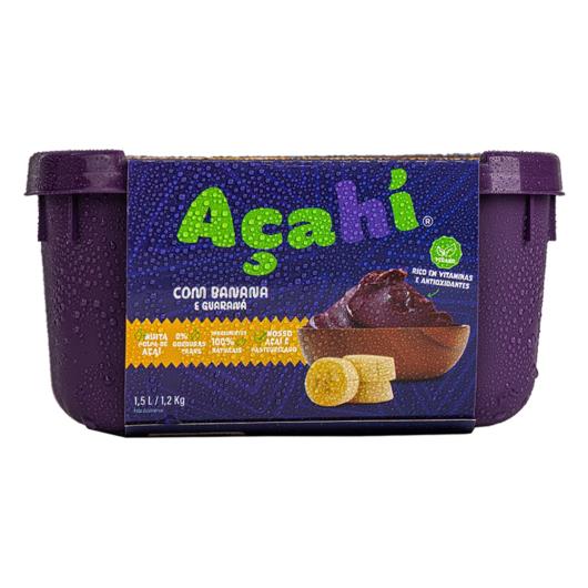 Açaí com Banana e Guaraná Acahí Pote 1,5l - Imagem em destaque