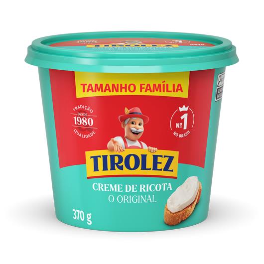 Creme de Queijo Ricota Original Tirolez Pote 370g - Imagem em destaque