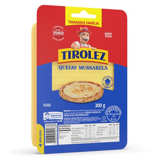 Queijo Mussarela Fatiado Tirolez 300g Embalagem Econômica Leve Mais Pague Menos - Imagem em destaque
