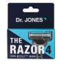 Carga de Aparelho para Barbear Dr. Jones The Razor4 4 Unidades