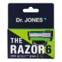 Carga de Aparelho para Barbear Dr. Jones The Razor6 4 Unidades