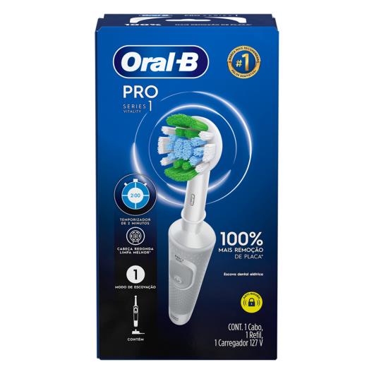 Escova Dental Elétrica Oral-B Recarregável Pro Series 1 Vitality  127V - Imagem em destaque
