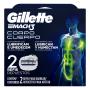Carga de Aparelho Gillette Mach3 Corpo 2 Unidades