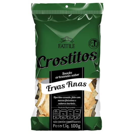 Snack Crostille Fattile Ervas Finas 100g - Imagem em destaque