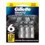 Carga de Aparelho para Barbear Gillette Mach3 Carbono 6 Unidades Leve Mais Pague Menos
