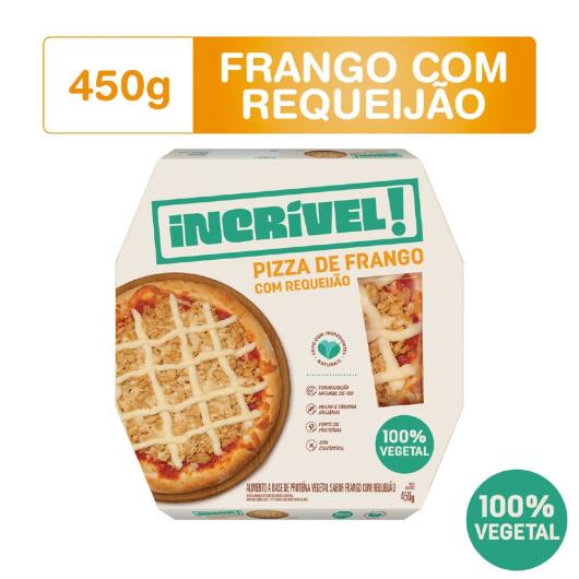 Pizza de frango com requeijão 100% vegetal Incrível! 450g - Imagem em destaque