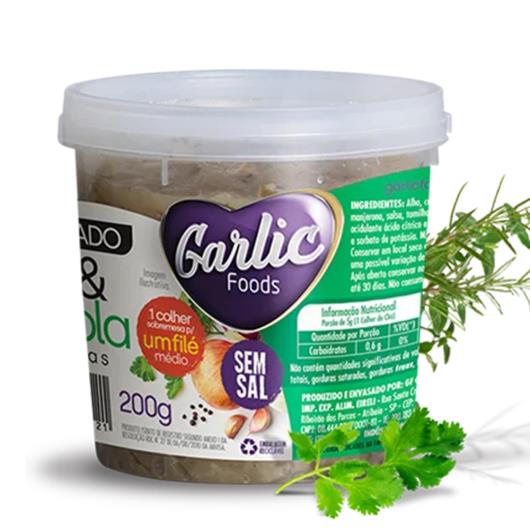 Alho Garlic Foods Cebola e Ervas Finas Picado 200g - Imagem em destaque