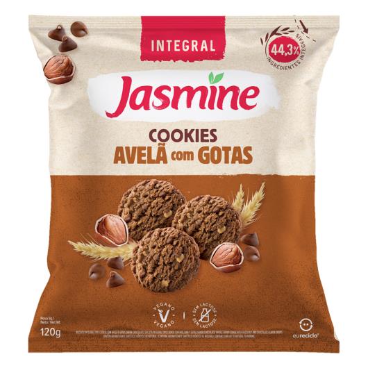 Cookies Jasmine Avelã e Gotas de Chocolate Pacote 120g - Imagem em destaque