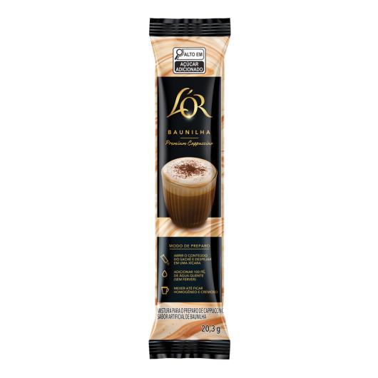 Cappuccino Solúvel Baunilha L'or Premium Caixa 162,4g 8 Unidades - Imagem em destaque