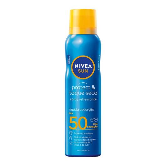 Protetor solar protect e toque seco Nivea Sun spray 200ml - Imagem em destaque