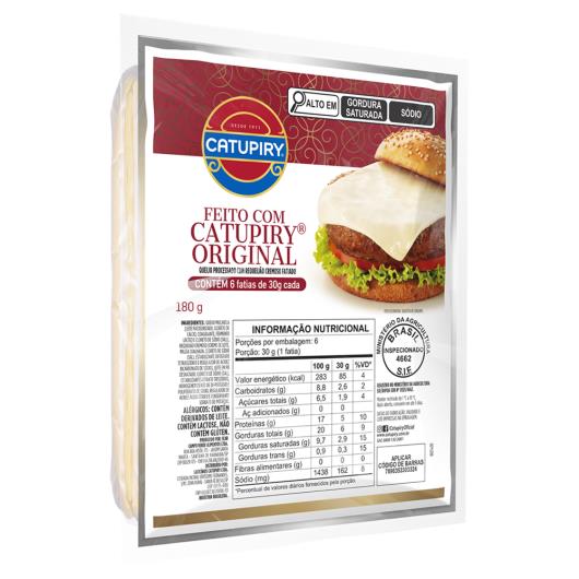 Queijo Processado Catupiry Original Fatiado 180g - Imagem em destaque
