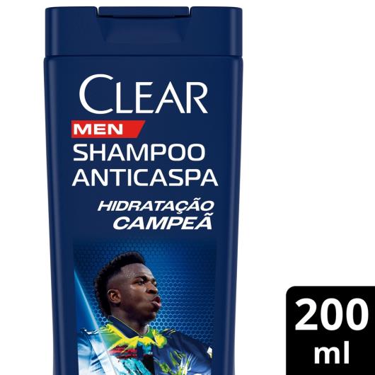 Shampoo Anticaspa Hidratação Campeã Clear Men Vini Jr. Frasco 200ml - Imagem em destaque
