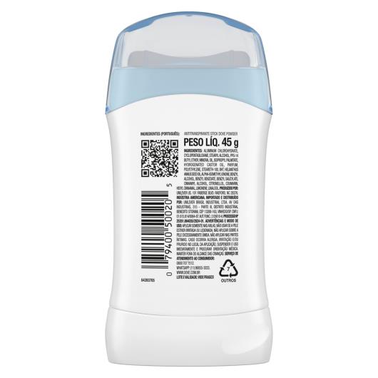 Desodorante Antitranspirante Stick Dove Powder 45g - Imagem em destaque
