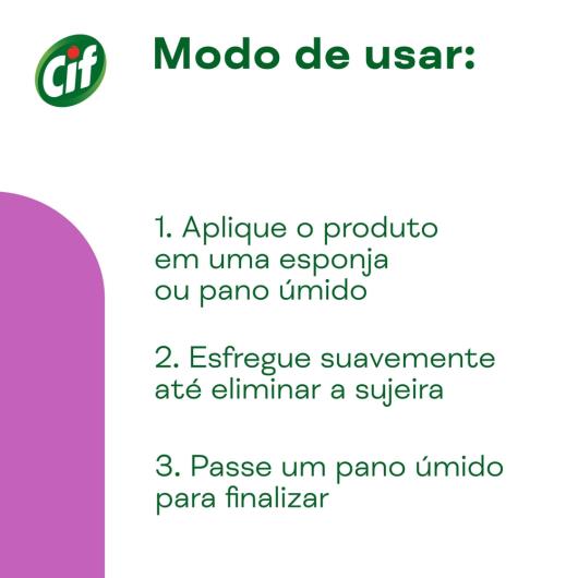 Saponáceo Cremoso Floral Cif 450ml - Imagem em destaque