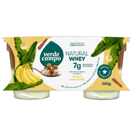 Sobremesa Láctea Banana com Canela Zero Lactose Verde Campo 200g 2 Unidades - Imagem em destaque