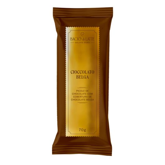 Picolé Chocolate Cobertura Chocolate Belga Bacio di Latte Pacote 70g - Imagem em destaque