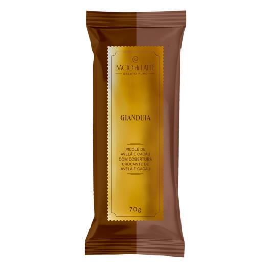Picolé Gianduia Cobertura Crocante de Avelã e Cacau Bacio di Latte Pacote 70g - Imagem em destaque