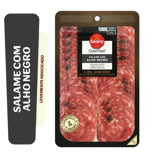 Salame com Alho Negro Seara Gourmet Fatiado 80g - Imagem em destaque