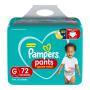 Fralda Descartável Infantil Pants Pampers Ajuste Total G Pacote 72 Unidades