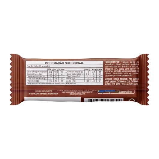 Barra de Proteína DaColônia Amendo Power Chocolate 70% & Nibs de Cacau Protein Bar 50g - Imagem em destaque