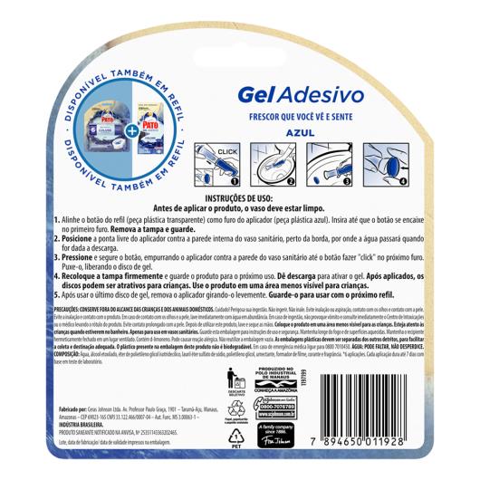Detergente sanitário gel adesivo colore Pato aparelho + refil Unidade - Imagem em destaque
