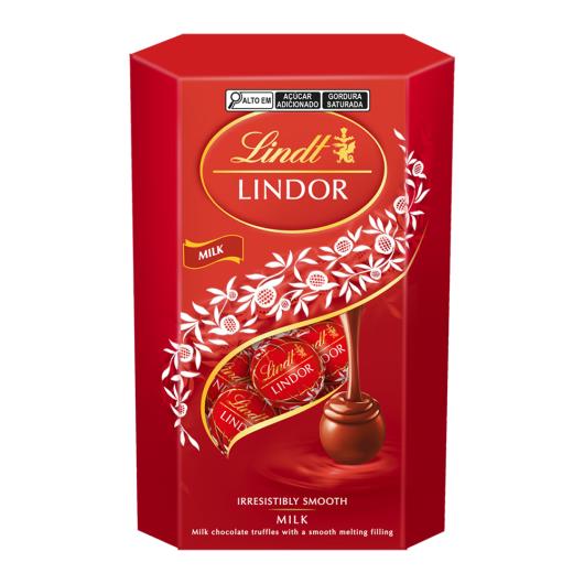Bombons Chocolate Lindt Lindor Ao Leite 337g Com 27 unidades - Imagem em destaque