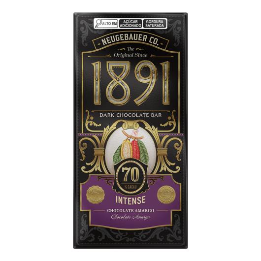 Chocolate Neugebauer 70% Cacau 1891 Intense 90g - Imagem em destaque
