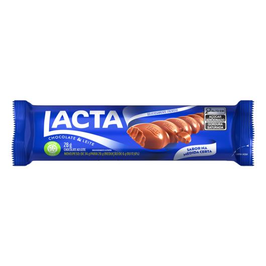 Chocolate ao Leite Lacta Pacote 28g - Imagem em destaque