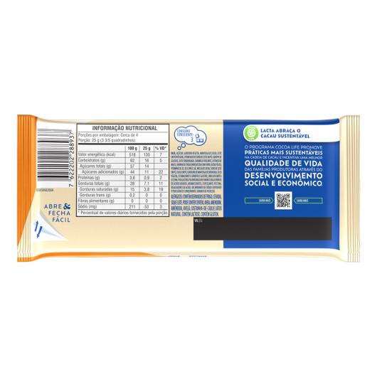 Chocolate Lacta LAKA Recheio Caramelo 104g - Imagem em destaque