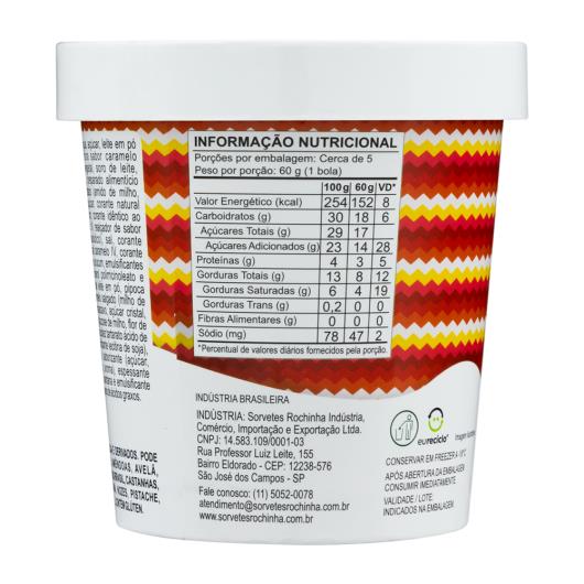 Sorvete Rochinha Pipó Pipoca de Caramelo & Flor de Sal Pote 470ml - Imagem em destaque