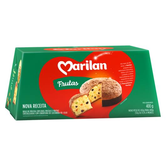 Bolo de Páscoa Marilan Frutas Cristalizadas e Uvas-Passas Cobertura Castanha-de-Caju Colomba Pascoattone Caixa 400g - Imagem em destaque